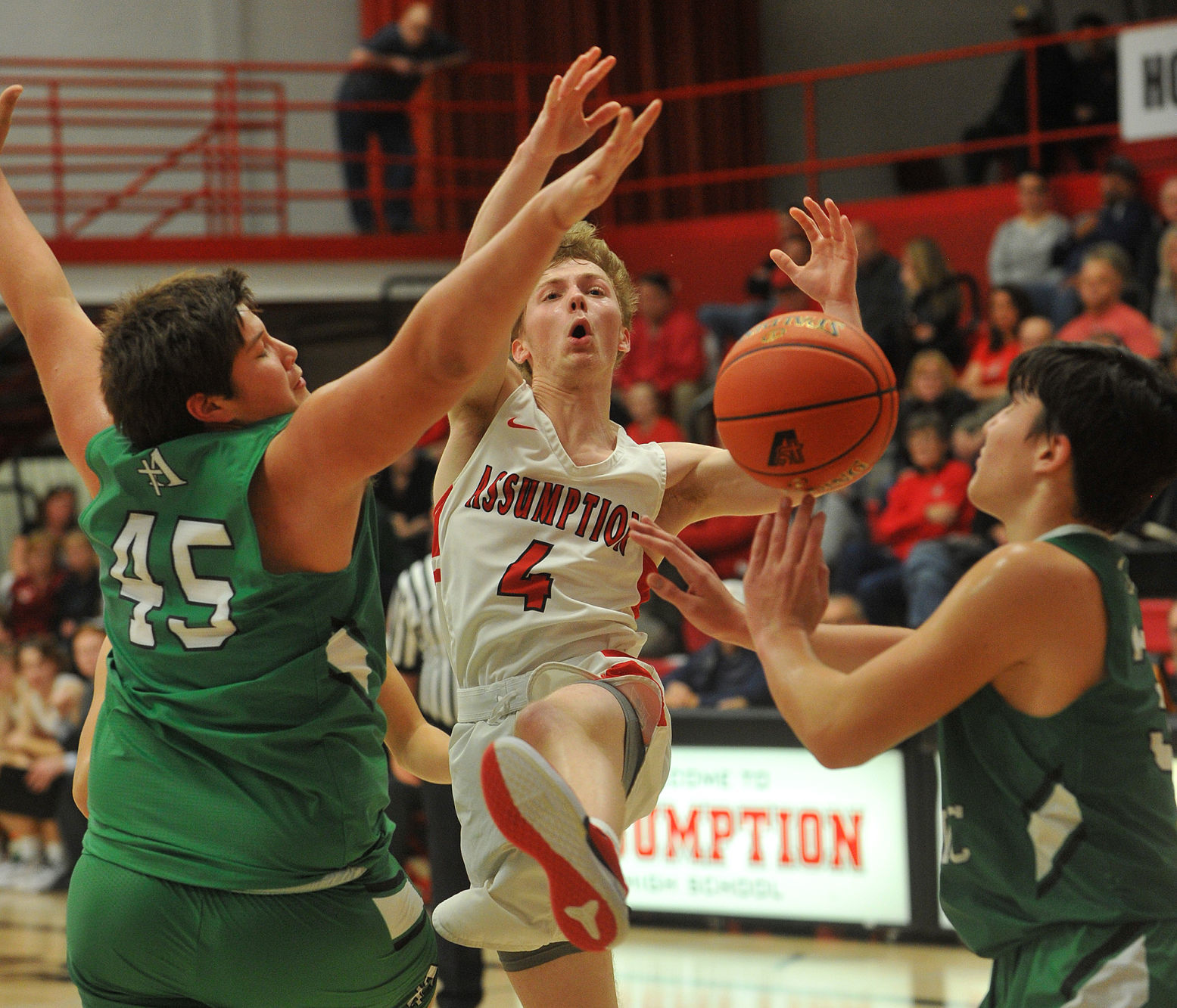 Alleman at Assumption boys basketball
